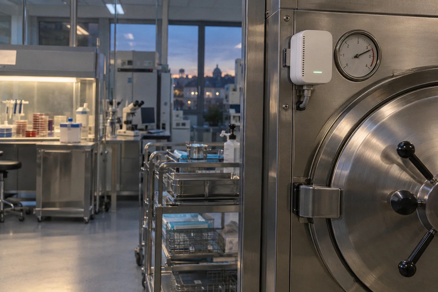 Sensori IoT per la qualità dell'aria nei reparti ad alto rischio